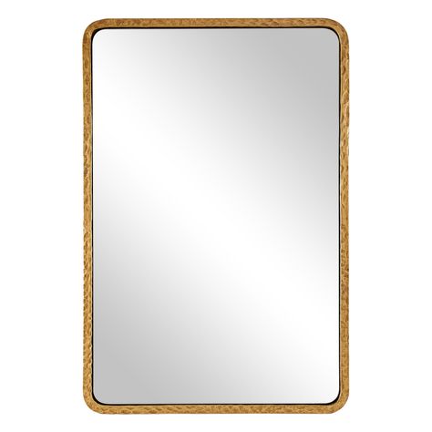 Latitude Run® Brunilde Antique Hand Hammer Rectangular Wrought Iron Mirrors | Wayfair Wrought Iron Mirror Frame, Wrought Iron Mirror, Marble Mirror, Scalloped Mirror, Rectangular Bathroom Mirror, Iron Mirror, Rectangular Bathroom, Moon Mirror, Mirror Antique