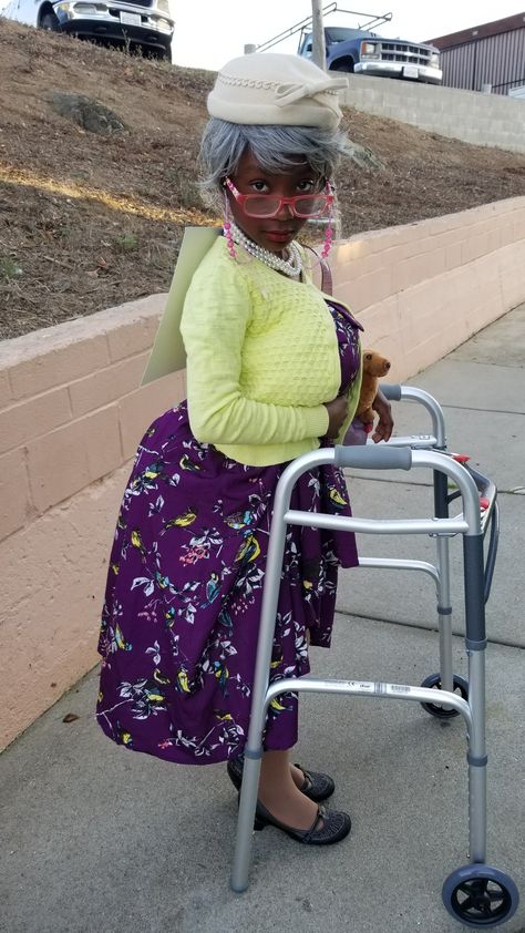 Granny Halloween Costume, Senior Citizen Costume, Old People Costume, Grandma Halloween Costume, Granny Clothes, Granny Costume, Grandma Costume, Grandma Clothes, Old Lady Costume