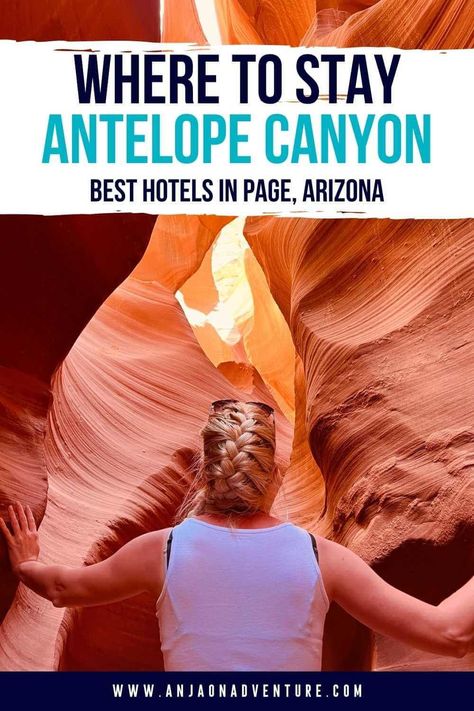 Looking for the best places to stay near Antelope Canyon? These Antelope Canyon hotels in Page Arizona, include lodges, motels, luxury tents, suites and B&B. Find where to stay when visiting Lower Antelope Canyon. Here you will find an ultimate collection of hotels in Page, Arizona, soit will be easy to decide. | USA traavel | Arizona Travel | Summer vacation ideas | upper vs lower | Southwest Road Trip #arizona #slotcanyon #pageaccommodation #hiltonhotel #summeroutfit #traveltips Southwest Road Trip, Summer Vacation Ideas, Antelope Canyon Arizona, Slot Canyons, 3 Days Trip, Lower Antelope Canyon, Glen Canyon, Page Arizona, Hilton Hotels