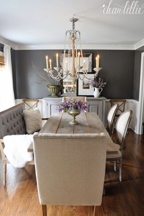 Small Dining Room Decor, French Country Decorating Living Room, Dear Lillie, French Country Living Room, Dining Room Makeover, Beautiful Dining Rooms, Country Living Room, The Dining Room, Dining Room Inspiration