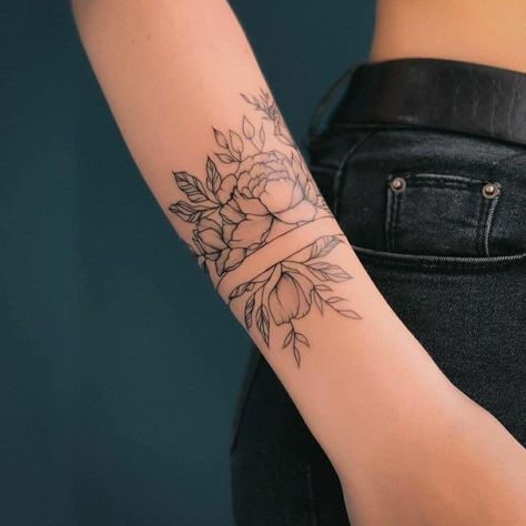 Arm Cuff Tattoo, Bunami Ink, Lace Sleeve Tattoos, Tattoo Band, Around Arm Tattoo, Wrap Around Tattoo, Cuff Tattoo, Wrap Tattoo, Forearm Band Tattoos