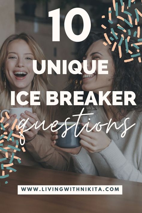 This blog post has 10 unique ice breaker questions that would be great for a highschool class. If you are a teacher and are trying to get to know your students better, these unique ice breaker questions for older teens or adults is a great way to accommplish that goal! Ice Breakers For Kids, Teacher Ice Breakers, Ice Breaker For Teens, Office Ice Breakers, Student Ice Breakers, High School Ice Breakers, Class Ice Breakers, Ice Breakers For Women, Small Group Ice Breakers