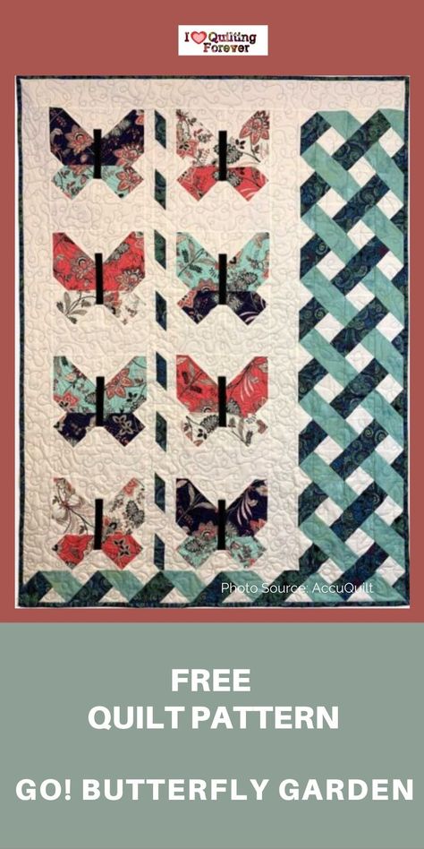 Butterfly Block Quilt Pattern, Butterfly Quilting Designs, Free Patchwork Quilt Patterns, Butterfly Quilt Pattern Free, Wall Hanging Quilts Patterns Free, Butterfly Quilts Ideas, Butterfly Quilt Blocks Free Pattern, Quilting Projects Ideas Free Pattern, Quilt Wall Hanging Ideas