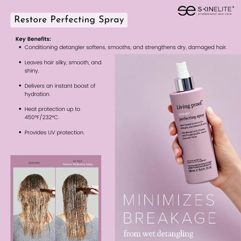 🌟 August is Hair Loss Awareness Month! 🌟 Let’s talk about Living Proof - Restore This collection is your ultimate rescue plan. 🌿 Infused with the power of science, each product works to reverse damage, strengthen, and protect your hair. Say goodbye to breakage and hello to softness, smoothness, and shine! 💆‍♀️💖 Shampoo, Conditioner, Hair Mask, Leave-in conditioner, and Hair spray are: Color safe Safe for chemically treated hair Free of parabens, sulfates, silicones, phthalates, and forma... Living Proof Hair Products, Conditioner Hair, Conditioner Hair Mask, Professional Skin Care Products, Living Proof, Hair Spray, Leave In Conditioner, Treated Hair, Silky Hair