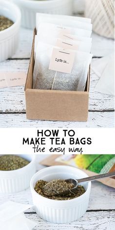 Make Tea Bags, Homemade Tea Bags, Diy Tea Bags, Diy Tea, Homemade Tea, Herbal Teas Recipes, Make Tea, For Me, Bags Diy