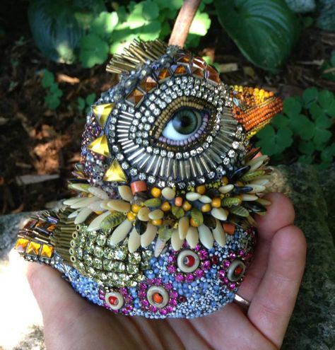 Betsy YOUNGQUIST Sicis Mosaic, Mosaic Animals, Mosaic Birds, Mosaic Madness, Mosaic Stained, Owl Eyes, Mosaic Pieces, Beaded Animals, Mosaic Designs