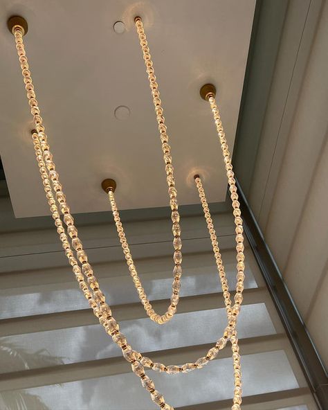 Pearl Necklace Chandelier, Pearl Necklace Pendant, Staircase Outdoor, Living/dining Room, Company Gifts, Crystal Lighting, Lighting Design Interior, Light Sculpture, Metal Light