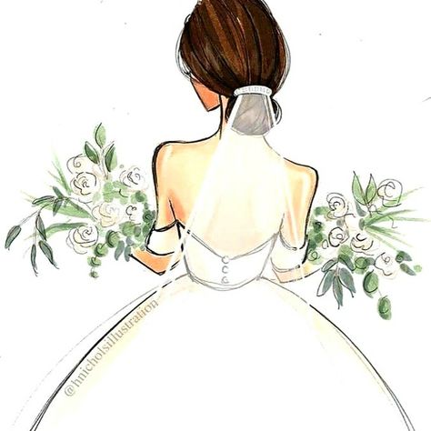 Dress Designs Drawing, Fashion Drawing Illustration, Illustration Pencil, Wedding Drawing, Bride Pictures, Henna Night, Girl Background, Dress Design Drawing, Wedding Cards Handmade