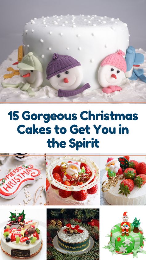 15 Glorious Cakes That Will Surely Get You in the Spirit Christmas cakes and bakes are the best parts of the holidays. Check out these wonderfully decorated confections to get some culinary inspiration. #cake #foodanddrink #holidays #christmas Cake For Christmas Decorated, Crazy Christmas Cakes, Easy Christmas Cake Decorating Ideas Fondant, Christmas Cake Icing Ideas, Chocolate Christmas Cake Designs, Fun Christmas Cakes, Fondant Christmas Cake Ideas, Christmas Theme Cakes, Christmas Cake Decorations Easy