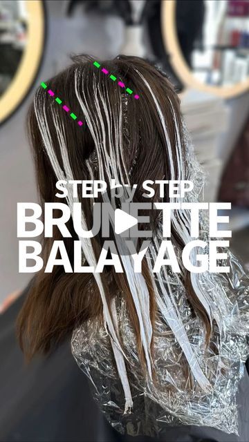 Color Melting Hair Brown To Blonde, Balayage How To, How To Do Balayage, How To Balayage Hair, Highlighting Your Own Hair, Partial Balayage Vs Full Balayage, How To Balayage Hair At Home, Balayage Sectioning, Braided Balayage