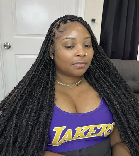 Mini Soft Locs, Small Soft Locs, Faux Locs Marley Hair, Sleek Braided Ponytail, Hair Braid Patterns, Lemonade Braids, Soft Locs, Short Box Braids Hairstyles, Braided Hairstyles For Black Women Cornrows