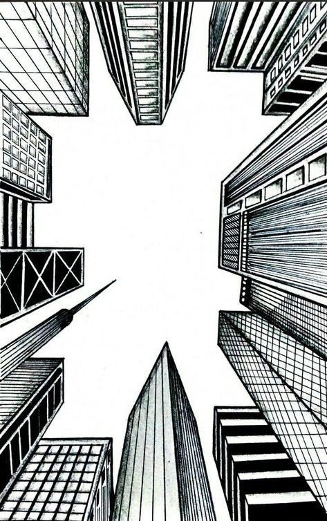 Perspective Drawing Architecture, Geometric Design Art, Perspective Art, Architecture Drawing Art, Easter Decorations Christian, Building Art, Perspective Drawing, Architectural Drawings, Nature Art Painting