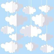 Hang From Ceiling Decor, Hanging Cloud, Cloud Decor, Cloud Template, Decor With Ropes, 3d Clouds, Hanging Clouds, Cloud Decoration, Cloud Wall