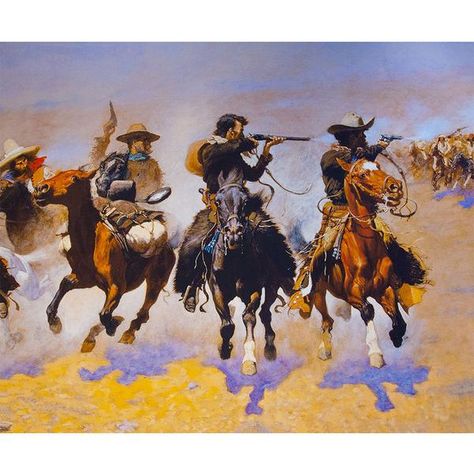 A Dash for the Timber Silk Jacket Lining Frederic Remington, Western Paintings, West Art, Cowboy Art, Oil Painting Reproductions, American West, Painting Reproductions, Western Art, Museum Of Fine Arts