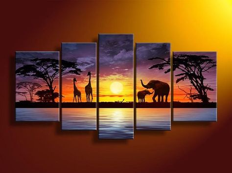 Hand Painted Wall Art, Giraffes, Abstract Oil, Oil Painting Abstract, Oil Painting Landscape, Modern Art Abstract, Banksy, Painting Projects, African Art