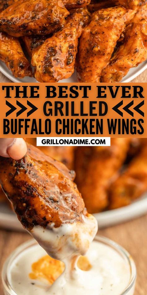 Grilled Hot Wings Recipe, Grilled Wings Recipe, Grilled Chicken Wings Marinade, Wings Recipe Grilled, Grilled Chicken Wings Recipe, Chicken Wing Marinade, Buffalo Chicken Wings Recipe, Marinated Chicken Wings, Grilled Buffalo Chicken