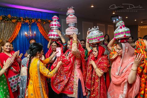 East Indian Wedding Rituals Punjabi Marriage Customs Photography Calgary Jaago Maiya Choora Chura Pictures Mehndi Portraits Ladies Sangeet Punjabi Marriage, Indian Wedding Rituals, East Indian Wedding, Punjab Culture, Punjabi Weddings, Ladies Sangeet, Punjabi Culture, Loud Music, South Indian Weddings