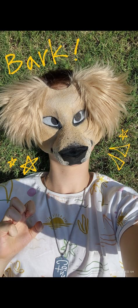 Australian Shepherd Therian Mask, German Shepard Therian Mask, Golden Retriever Therian Mask, Therian Dog Mask Ideas, Golden Retriever Therian, Husky Therian Mask, Calico Therian Mask, German Shepherd Therian Mask, Horse Therian Mask