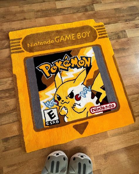 Instagram'da Tufting Rugs: “Nintendo POKÉMON Card Pikachu by @feelfree2throw . . . . . #ignorantrugs #rug #tugs #handmade #carpet #abstraction #rugdesign…” Tufting Rugs, Nintendo Pokemon, Handmade Carpet, Mug Rugs, Cute Pokemon, Cool Rugs, Pokemon Cards, Punch Needle, Art Drawings Simple