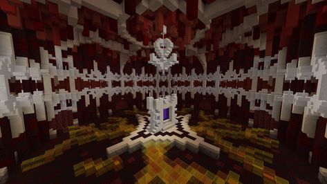 Minecraft Nether Hub - Album on Imgur Minecraft Nether Hub, Nether Hub, Mc Ideas, Minecraft Interior, Minecraft Structures, Minecraft Banner Designs, Minecraft Interior Design, Minecraft Banners, All Minecraft