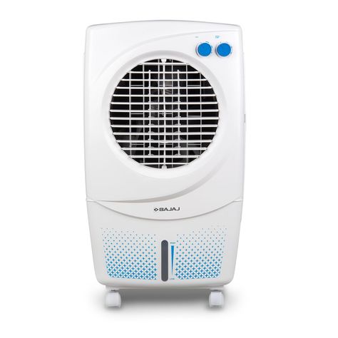 CATEGORY: AIR COOLER FOR HOME. TYPE: PERSONAL COOLER. WATER TANK CAPACITY: 36 LITRES. AIR FLOW: 30 FEET. COLOUR: WHITE COOLER FOR ROOM.
DuraMarine PUMP: All Bajaj Air Coolers come with DuraMarine Pump has a higher insulation which protects the pump from moisture thus increasing the life.
PRODUCT WARRANTY: 1-year standard warranty + 2 years extended warranty. Terms & Conditions Applied. .” The offer period is from 1st March 2024 to 30th June 2024.
ANTI-BACTERIAL HEXACOOL TECHNOLOGY PADS: Safeguard from bacteria and keeps it hygienic. Provide fresher & cleaner air and is malodour resistant. HEXACOOL TECHNOLOGY comes with HEXAGONAL DESIGN cooling media delivering maximum cooling with minimum water consumption.
TURBO FAN TECHNOLOGY: Fan-based cooling experience for better air circulation.
ADJU