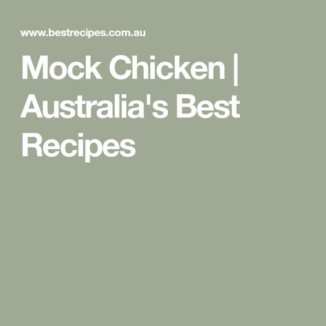 Mock Chicken Recipe, Chicken Spread, Mock Chicken, Cupcake Queen, Easy Chicken, Chicken Recipe, Best Recipes, Savoury Food, Chutney