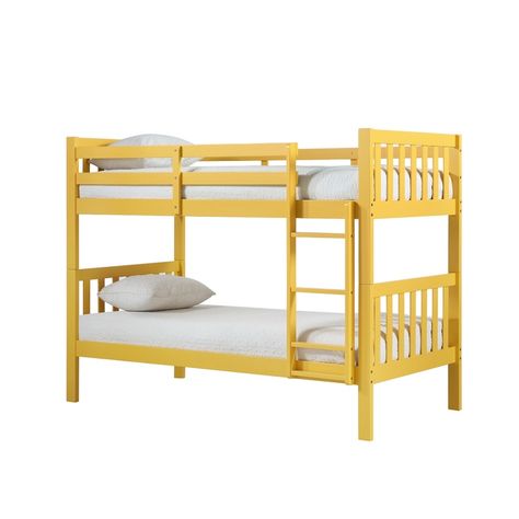 Moon Furniture, Youth Furniture, Twin Bunk Bed, Yellow Bedding, Twin Bunk Beds, Bunk Bed, Half Moon, Bunk Beds, Twins