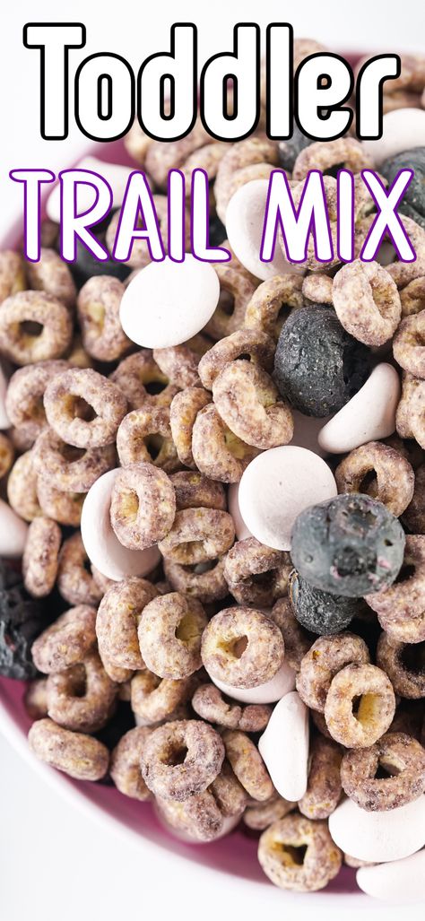 Blueberry Toddler Trail Mix is such a delicious and healthy snack for kids of any age. Simple to assemble, stores for up to a month and so tasty! Toddler Trail Mix Ideas, Toddler Treats, Healthy Snack Mix, Healthy Snack For Kids, Cooking Kids, Toddler Foods, Snack For Kids, Yogurt Bites, Kid Snacks