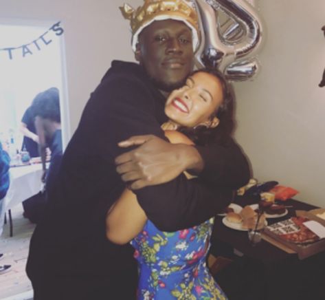 STORMZY looked in an upbeat mood following his split from Maya Jama as he filmed a new music video with good pal Ed Sheeran. The two megastars wore matching grey Adidas tracksuits as they sang their track Take Me Back To London on a sunny day in the countryside. Ed perched on the bonnet of [ Stormzy And Maya Jama, Stormzy And Maya, Pixie Geldof, Maya Jama, Mark Wright, Boy Best Friend Pictures, Love Connection, Boy Best Friend, Brit Awards