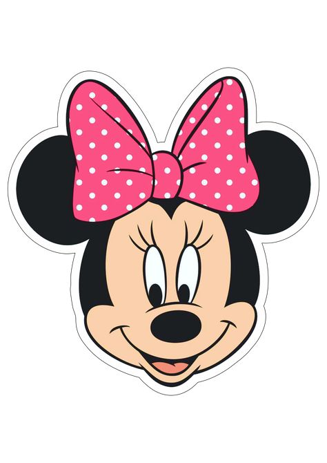 Visite nosso site e tenha acesso a milhares de imagens incríveis. Mini Mouse Face, Mickey Mouse Topper, Minnie Mouse Cutouts, Minnie Mouse Head, Minney Mouse, Minnie Mouse Images Free Printable, Minnie Mouse Cartoons, Minnie Mouse Stickers, Spiderman Cake Topper