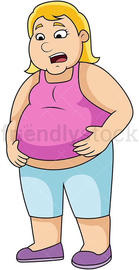 Fat Belly Cartoon Images ~ Belly Pointing His Clipart Burger Chubby Man ...