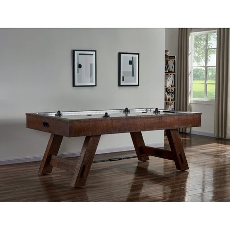 HB Home Telluride HB Home 83'' 2-Player Air Hockey Table & Reviews | Wayfair Table Tennis Conversion Top, Air Hockey Tables, Hockey Table, Air Hockey Table, Modern Country Style, Air Hockey, American Signature Furniture, Value City Furniture, Decorative Metal