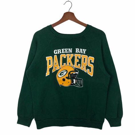 Vintage Online Shop, Green Bay Packers Sweatshirt, Nfl Sweatshirt, Packers Sweatshirt, Super Bowl Nfl, Super Bowl Football, Green Bay Packers Football, Packers Football, Green Crewneck