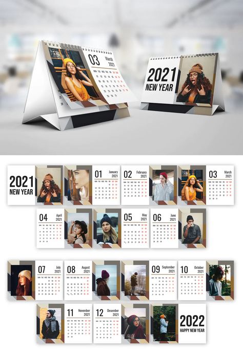 Agency Calendar 2021 Template. AI, EPS, PSD. Adobe Photoshop, Adobe Illustrator. A5 Size, 3mm Bleed. Ideas Cuadros, Calendar Craft, Graphic Design Flyer, Mini Calendars, Calendar Templates, 2025 Calendar, 2021 Calendar, Business Photos, Calendar Design