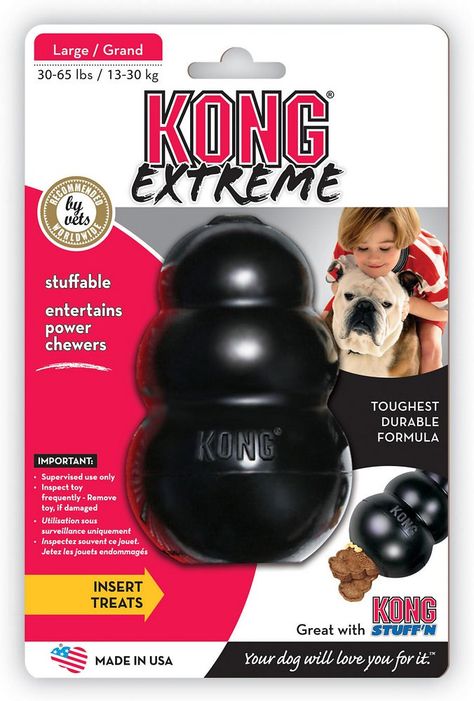 No doggy household is complete without a  KONG Extreme Dog Toy, Large Dog Must Haves, Outdoor Dog Toys, Kong Dog Toys, Dogs Products, Spoiled Dog, Dogs Toys, Doggy Day Care, Kong Toys, Dog Tags Military