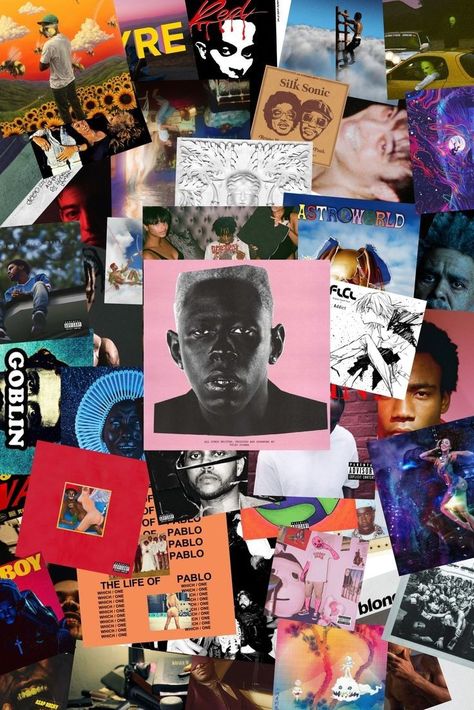 Collage Of Album Covers, Hip Hop Album Covers Wallpaper, Rap Collage Wallpaper, Album Covers Aesthetic Wallpaper Collage, R&b Artists Wallpaper, Macbook Air Wallpaper Aesthetic Vintage, Music Albums Wallpaper, Music Album Covers Wallpaper Collage, Rap Album Covers