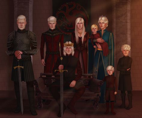 Maegor The Cruel, Disney Characters Lion King, Targaryen Dynasty, Targaryen Family Tree, Game Of Thrones Books, Got Game Of Thrones, A Dance With Dragons, George Rr Martin, Targaryen Art