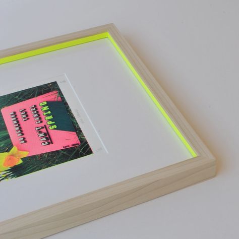 Neon Frame, Unique Framing, Unique Picture Frames, Poster Hanging, Box Frame Art, Mount Board, Ideas Hogar, Gallery Wall Frames, Acrylic Frames