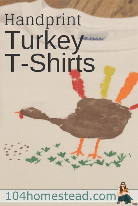 T-shirt painting is super fun and super easy. Make a handprint turkey t-shirt for your little one to wear for Thanksgiving. Hand Print Turkey, Handprint Turkey, Turkey Handprint Craft, Thanksgiving Tshirts, Holiday Shirt Ideas, Kids Craft Gifts, Thanksgiving Crafts For Toddlers, Fun Thanksgiving Crafts, Diy Turkey