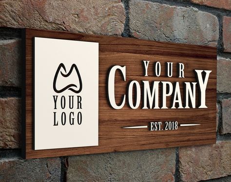 Thanks for the kind words! ★★★★★ "Absolutely love the sign. Great workmanship and made exactly how we wanted." Elizabeth A. https://etsy.me/3wBABlV #etsy #rectangle #no #unframed #office #artdeco #metal #allseasons #horizontal #fsccertifiedwood Wooden Signs For Business, Wooden Logo Sign, Wood Company Logo, Wood Business Signs, Wooden Business Signs, Barbershop Ideas, Massage Room Decor, Business Signs Outdoor, Transparent Business Cards