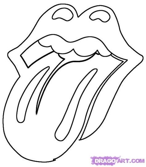 That will finish off this tutorial on how to draw the Rolling Stones Lip logo… Rolling Stones Logo, Lip Logo, Happy Stones, Easy Canvas, Easy Canvas Art, Lips Drawing, Graffiti Drawing, Small Canvas Art, Pencil Art Drawings