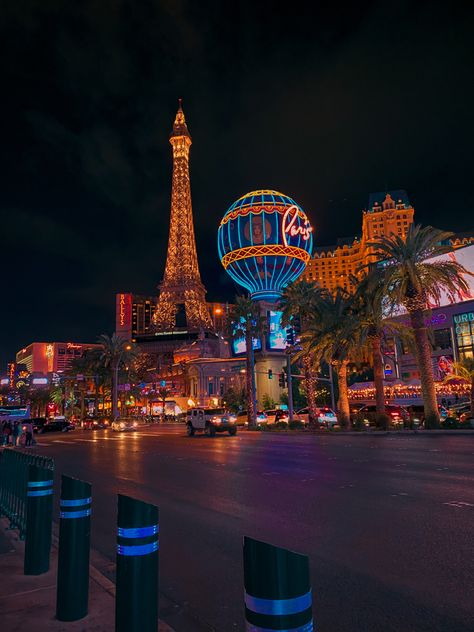 Paris Hotel, Las Vegas Strip at Night Paris Hotel Las Vegas, Paris Hotel, Vegas Strip, Las Vegas Strip, Paris Hotels, At Night, Las Vegas, Paris, Hotel