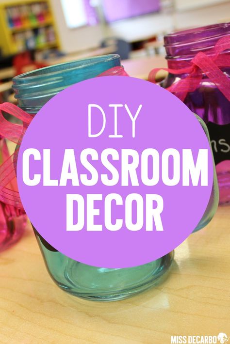 5 DIY classroom decor and classroom organization projects Classroom Decor Diy, Diy Classroom Decor, Classroom Decor High School, Diy Classroom Decorations, Printable Classroom Decor, Classroom Culture, English Decor, Classroom Decor Themes, Classroom Projects