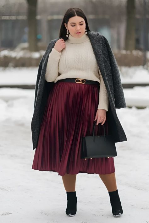 Plus Size Winter Fashion 2024, Plus Size Casual Winter, Plus Size Modest Outfits, Plus Size Outfits Winter, Plus Size Vintage Fashion, Size Aesthetic, Metabolic Confusion, Plus Size Aesthetic Outfits, Plus Size Winter Fashion