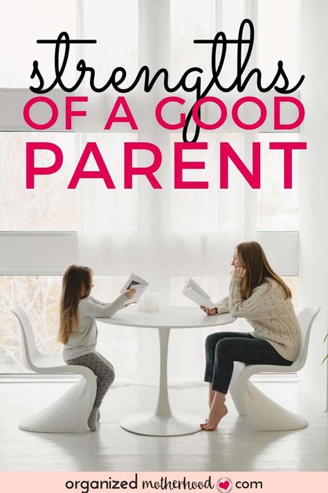 What are the strengths of a good parent and do you have what it takes? These qualities are essential for building great relationships with your kids. Kid Responsibility, Parenting Types, Love And Logic, Parenting Organization, Good Communication Skills, Character Traits, Kids Behavior, To Be Kind, Parenting Books