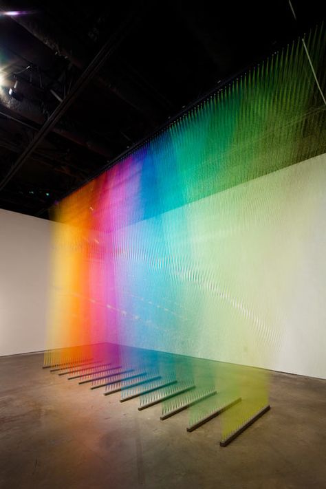 I can't seem to get the thread thru the needle      Thread Installation by Gabriel Dawe Illusion Kunst, Stage Light, Charcoal Drawings, Wolf Pictures, Thread Art, Wow Art, Sculpture Installation, Art Installation, Art Installations