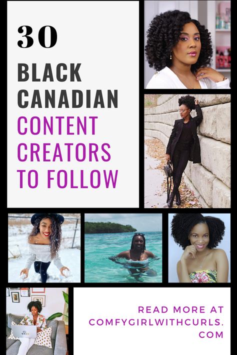 Here is a list of 30 Black Canadian Bloggers, Black Instagram Influencers, and Black Content creators. Find everything from natural hair, lifestyle, fashion, style, travel, culture, and wellness content. #NaturalHair #NaturalHairBlogger #CanadianBlog #BlackCanadian #BlackBloggers Canadian Lifestyle, Healthy Relaxed Hair, Hair Content, Canadian Girls, Beautiful Lipstick, Black Bloggers, Girl Empowerment, Hair Care Brands, Lifestyle Content