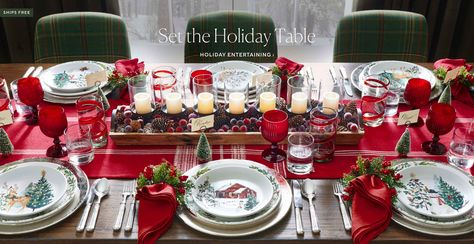 Holiday Entertaining Vintage Christmas Table Settings, Christmas Tree Ideas 2023, Christmas Dinner Set, 2023 Christmas Tree, Villeroy & Boch Christmas, Tree Ideas Christmas, Christmas Table Decorations Diy, White Christmas Tree Ideas, Diy Christmas Table