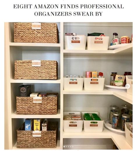 An organized life is a less stressful life. Organize like the pros, yet with less alternatives. #home  #homedecor  #homemade  #homedesign  #homestyle  #homedecoration  #homestyling  #homeinspo  #homeinterior #goldentribe Panty Organization, Pantry Bin, Organized Pantry, Professional Organizers, Drawer Inserts, Drawer Divider, Home Storage Solutions, Unique Storage, Pantry Shelf