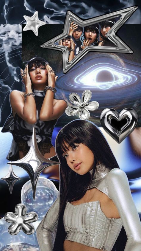 #lisa #lisamanoban #blackpink #collage #aesthetic #kpop #wallpaper #aestheticwallpaper Blackpink Collage, Aesthetic Kpop Wallpaper, Adriana Lima Style, Diy Photo Book, Kpop Iphone Wallpaper, Rockstar Aesthetic, Lisa Blackpink Instagram, Blink Book, Cute Banners